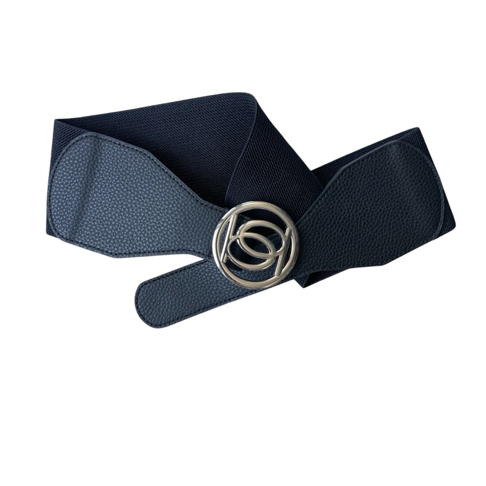 Bebe Stretch Belt Silver-tone Buckle One Size